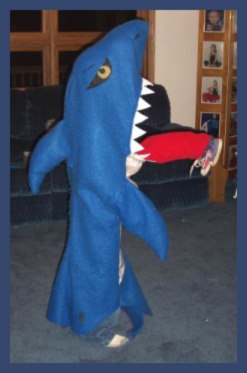 Creative homemade costume SHARK