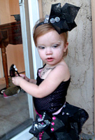 baby girl in Lady Gaga costume