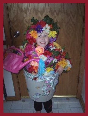 Flower Pot home made costume for girls