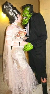 Frankenstein and Bride of Frankenstein Couple Costume