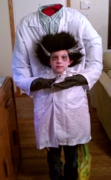 Headless Scientist Halloween Costume Idea for Kids