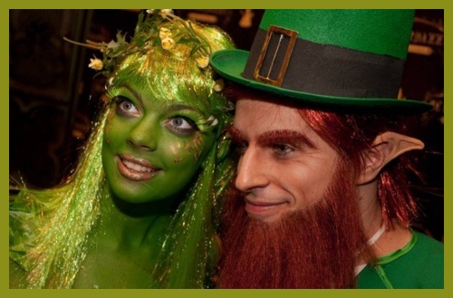 Leprechan with girlfriend St. Patrick Day costumes