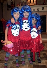 Thing 1, Thing 2, Thing 3 - Creative Costume Idea for Kids