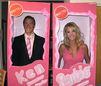 Ken and Barbie in the Box Costumes