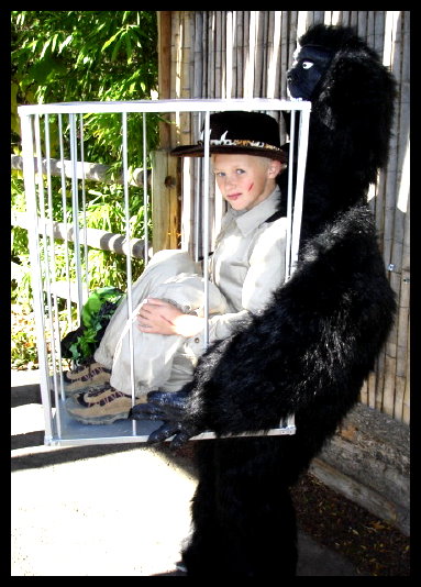 Homemade Caged Safari Man Costumes