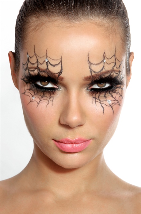 Glittery Spiderweb Eyelashes Halloween Gothic Vampire Lashes Spider Lash Cobweb 