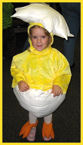 Homemade Chick Costume for kids